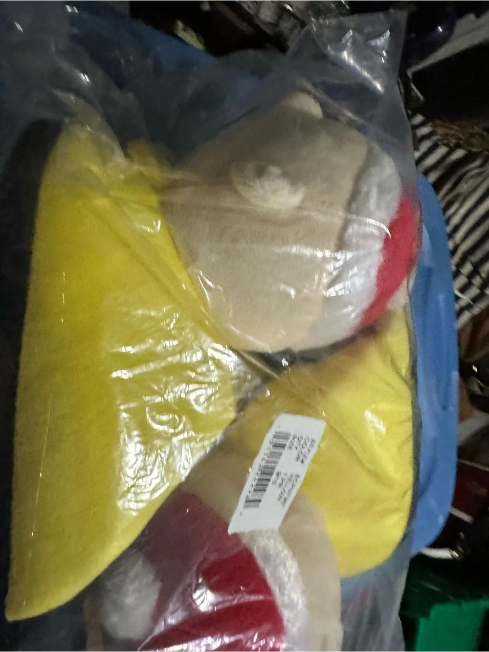 Charlie Brown Christmas slippers. Men’s.  Santa Hat. Stocking. Christmas